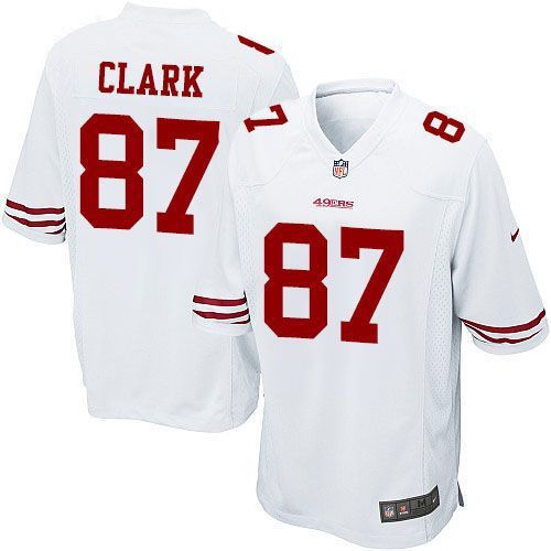 Men San Francisco 49ers #87 Dwight Clark Nike White Game Retired Player NFL Jersey->san francisco 49ers->NFL Jersey